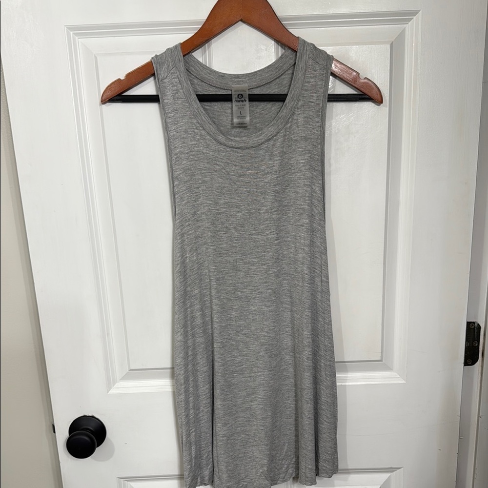Mono B Gray Crew Neck Tank Top